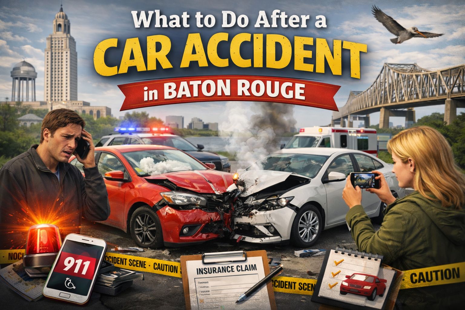 What to Do After a Car Accident in Baton Rouge